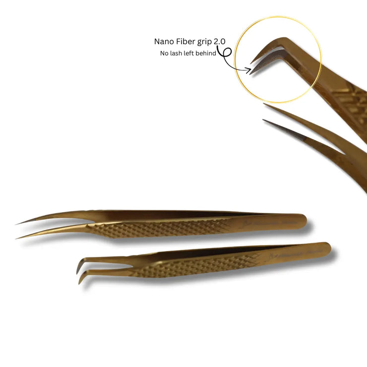 Fiber grip 2.0 Lash Tweezer Duo&