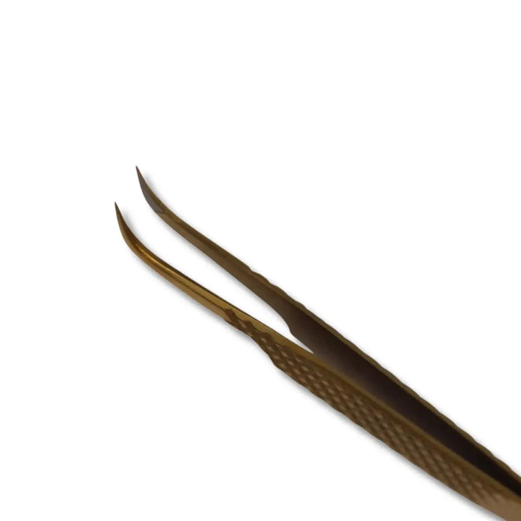 J curve Fiber grip Fanning Lash Tweezers Heavenly lashes