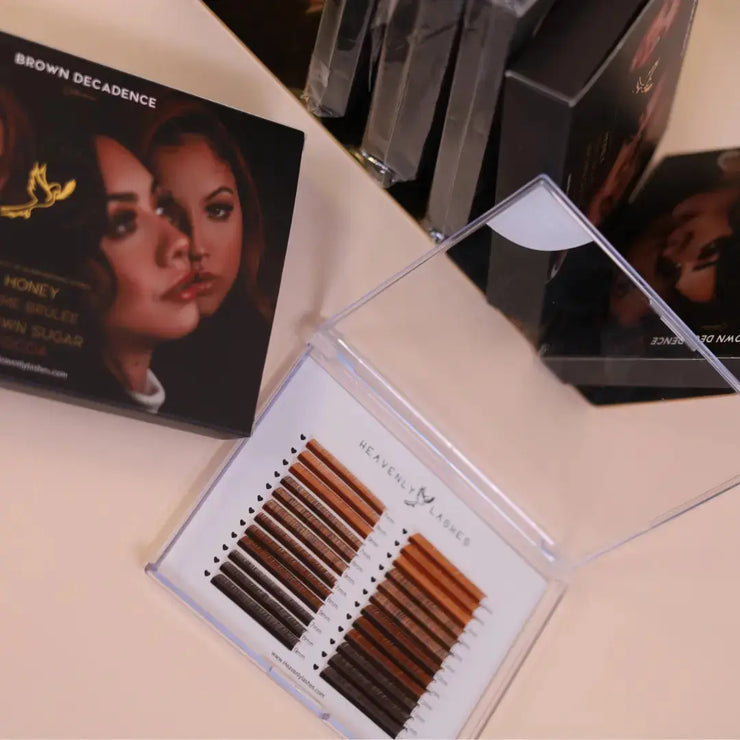 Perfectly Paired Brown Decadence & Holy Ghost glue Heavenly lashes