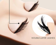 Practice double layer lids Heavenly lashes