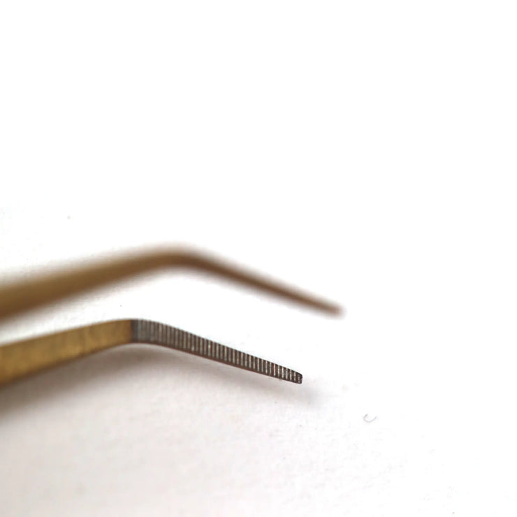 Angled 45° Fiber tip tweezers Heavenly lashes