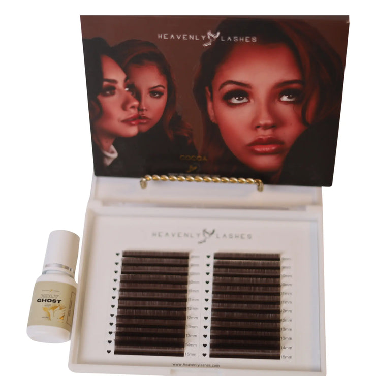 Valentine Brown Bundle : Cocoa Lashes + Holy Ghost Heavenly lashes Online