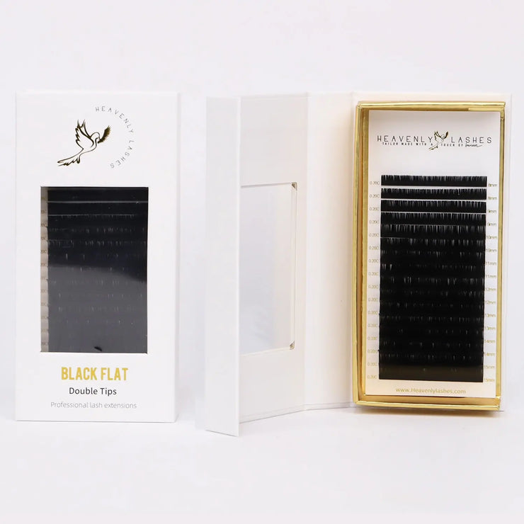 Black Flat *Double Tips* Heavenly lashes