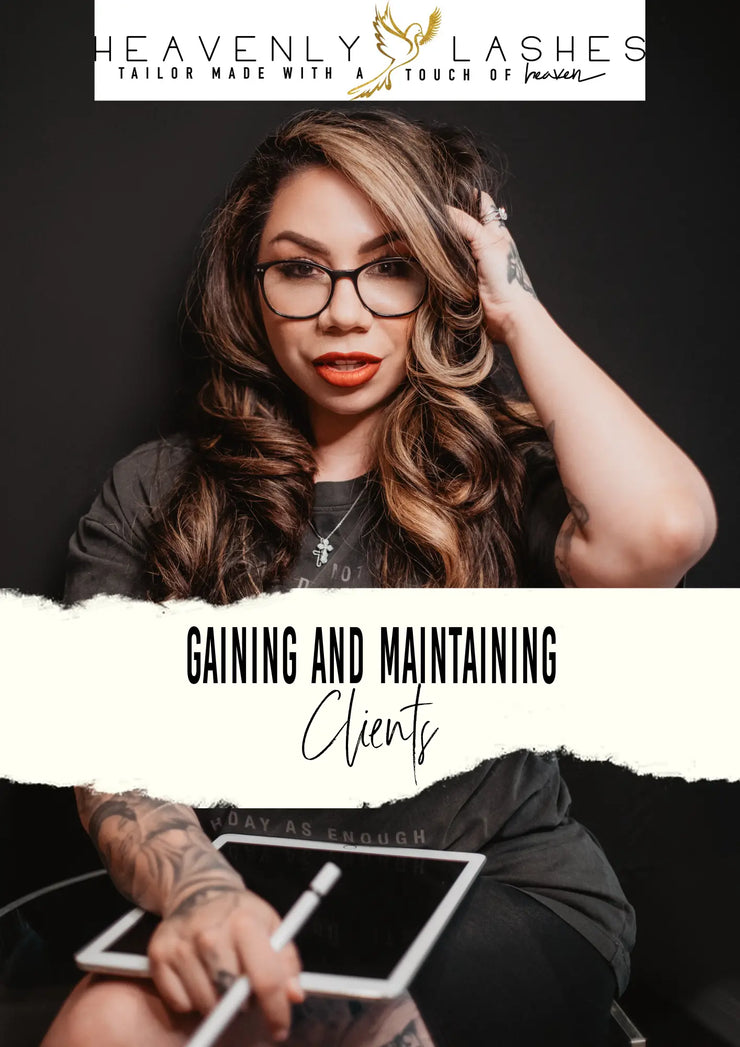 Gain & Maintaining Client Ebook Heavenly lashes Online