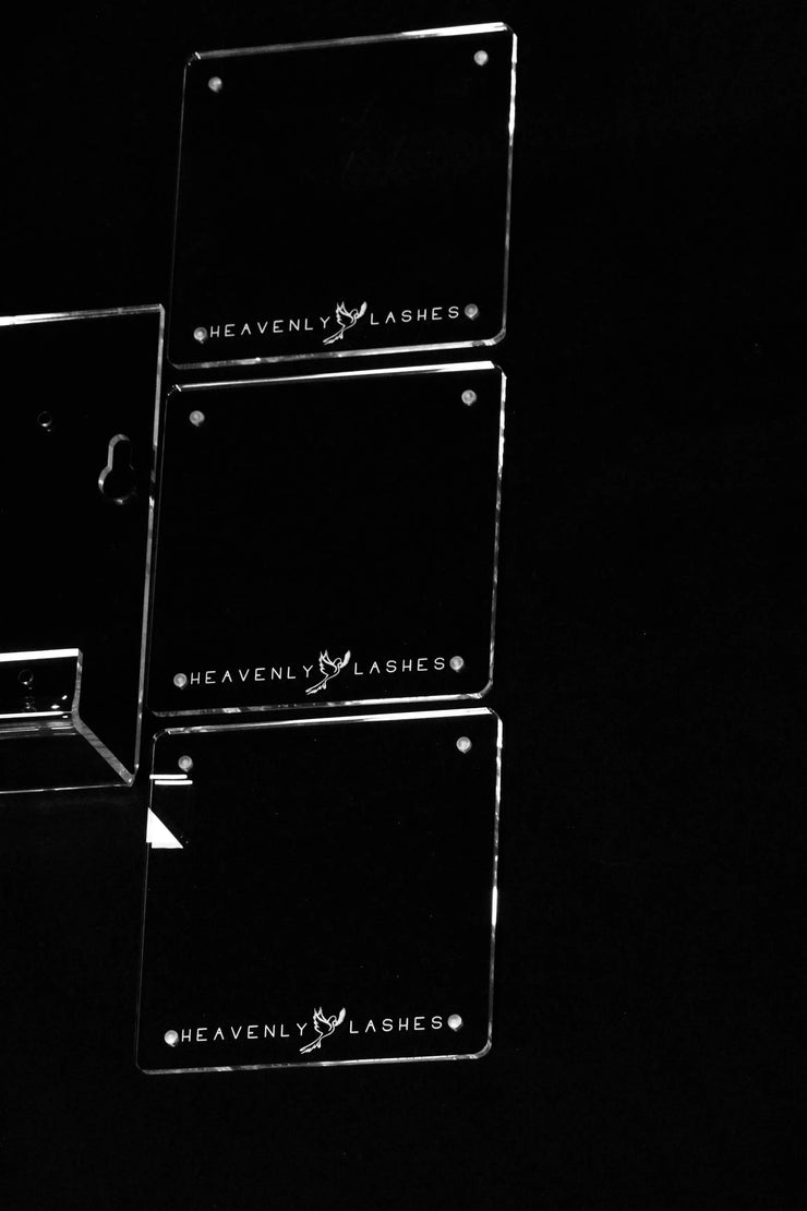 Patented  PARACLETE Wall Mounted Magnetic eyelash extension Shelf "Space saver shelf with Palettes Heavenly lashes