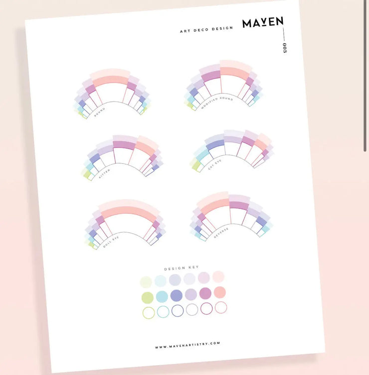 Art Deco Design Practice Chart - No. 003 Maven Artistry