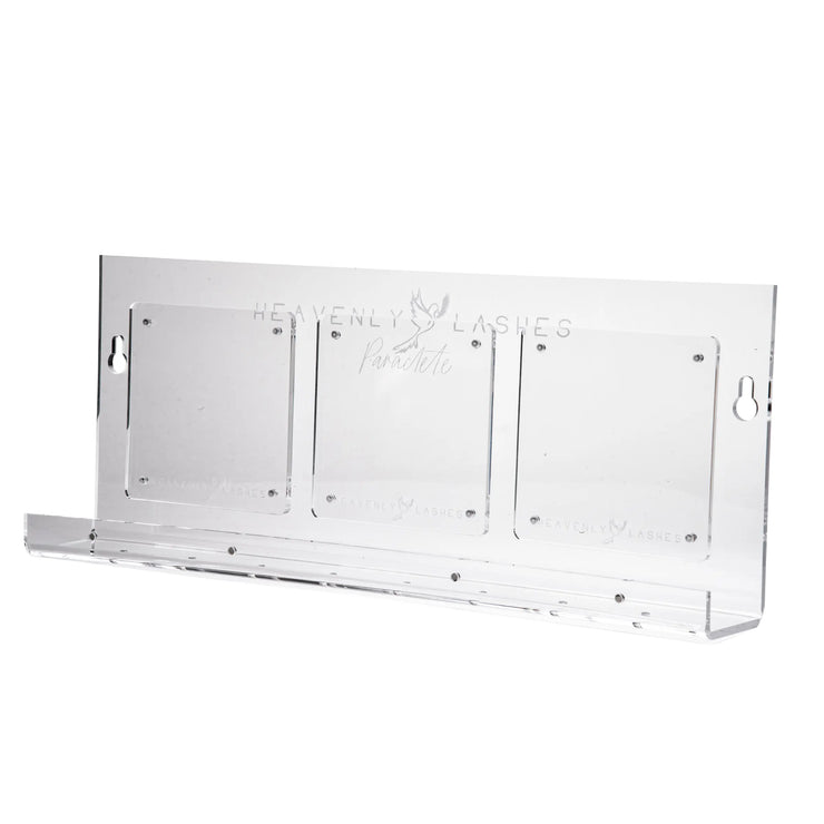 Patented  PARACLETE Wall Mounted Magnetic eyelash extension Shelf "Space saver shelf with Palettes Heavenly lashes
